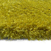 Crystal Yellow Gold Solid Shag Area Rug