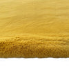 Luxury Chinchilla Yellow Gold Faux Fur Plush Area Rug
