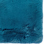 Luxury Chinchilla Teal Blue Faux Fur Plush Area Rug