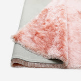 Brisa Pink Rose Solid Shag Area Rug