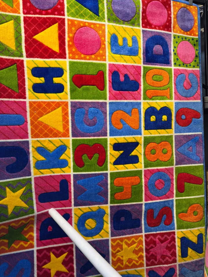 5x7 Kids Alphabet Area Rug Colorful ABC Letters & Numbers Educational ...