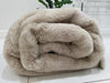 Luxe Rug Collection 7x10 ft Sandy Beige Chinchilla Plush Area Rug