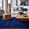 Load image into Gallery viewer, Luxury Chinchilla Navy Blue Faux Fur Plush Area Rug