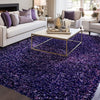 Load image into Gallery viewer, Crystal Purple Solid Shag Area Rug