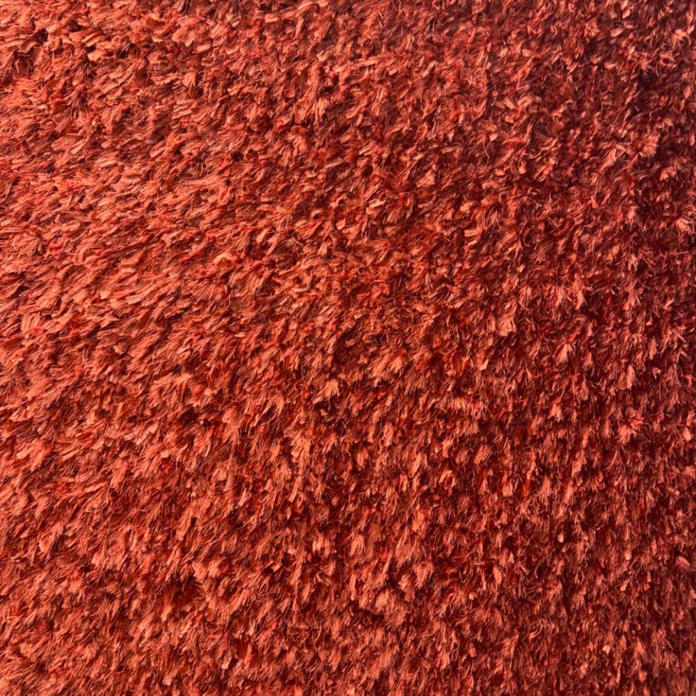 Crystal Sparkle Peach Shag Area Rug