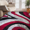 Load image into Gallery viewer, Signature Designers Red And Black Shag Area Rug
