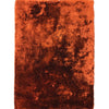 Brisa Orange Rust Solid Shag Area Rug