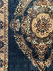 Isfahan Blue Oriental Persian Rug, Soft, Stain-Resistant & Hand-Knotted