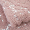 Metallic Rose Scattered Area Rug, Modern Marble Design