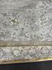LA Rug Linens Persian Area Rug Medallion Design, Ivory Cream and Gold Color
