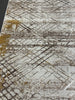 LA Rug Linens Abstract Modern Area Rug in Gray, Black and Gold Textured Design