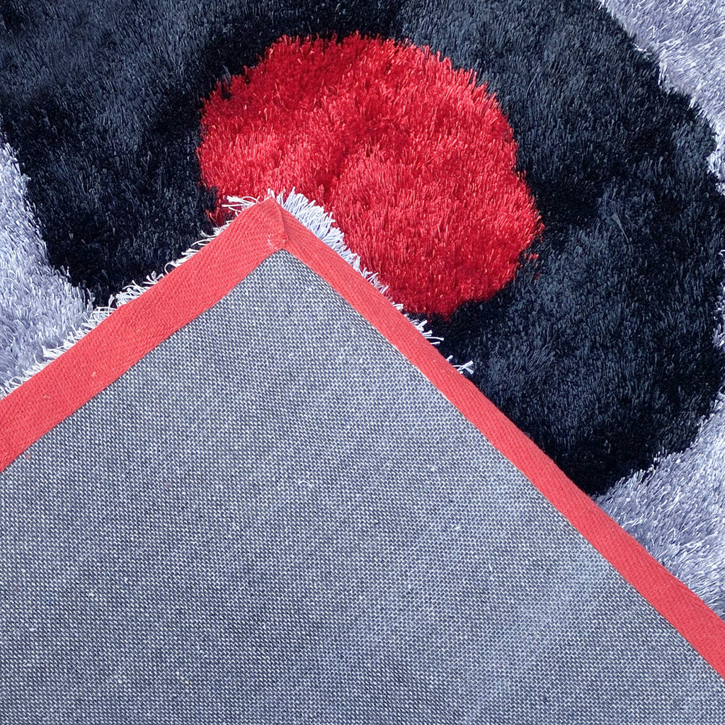 Optima Wild Side Red And Black Shag Area Rug – LA Rug Linens