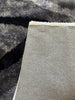 Optima Gray & Black Wave Pattern Area Rug, Modern Abstract Design