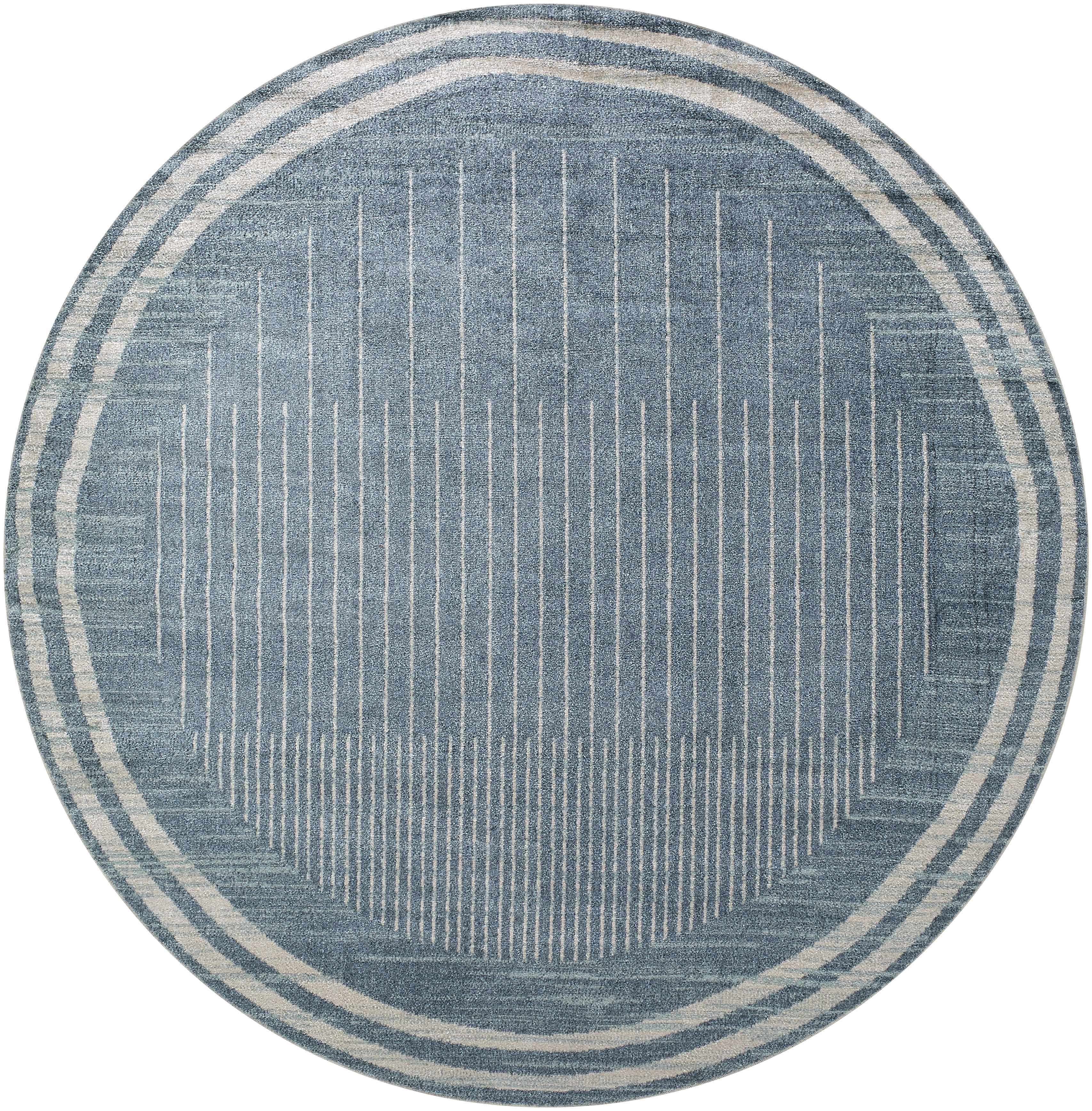 Thad Blue Washable Area Rug