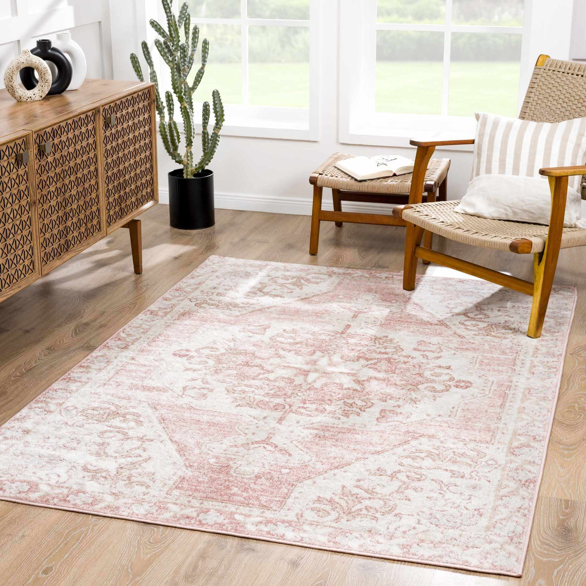 Snead Pink Floral Rug – LA Rug Linens