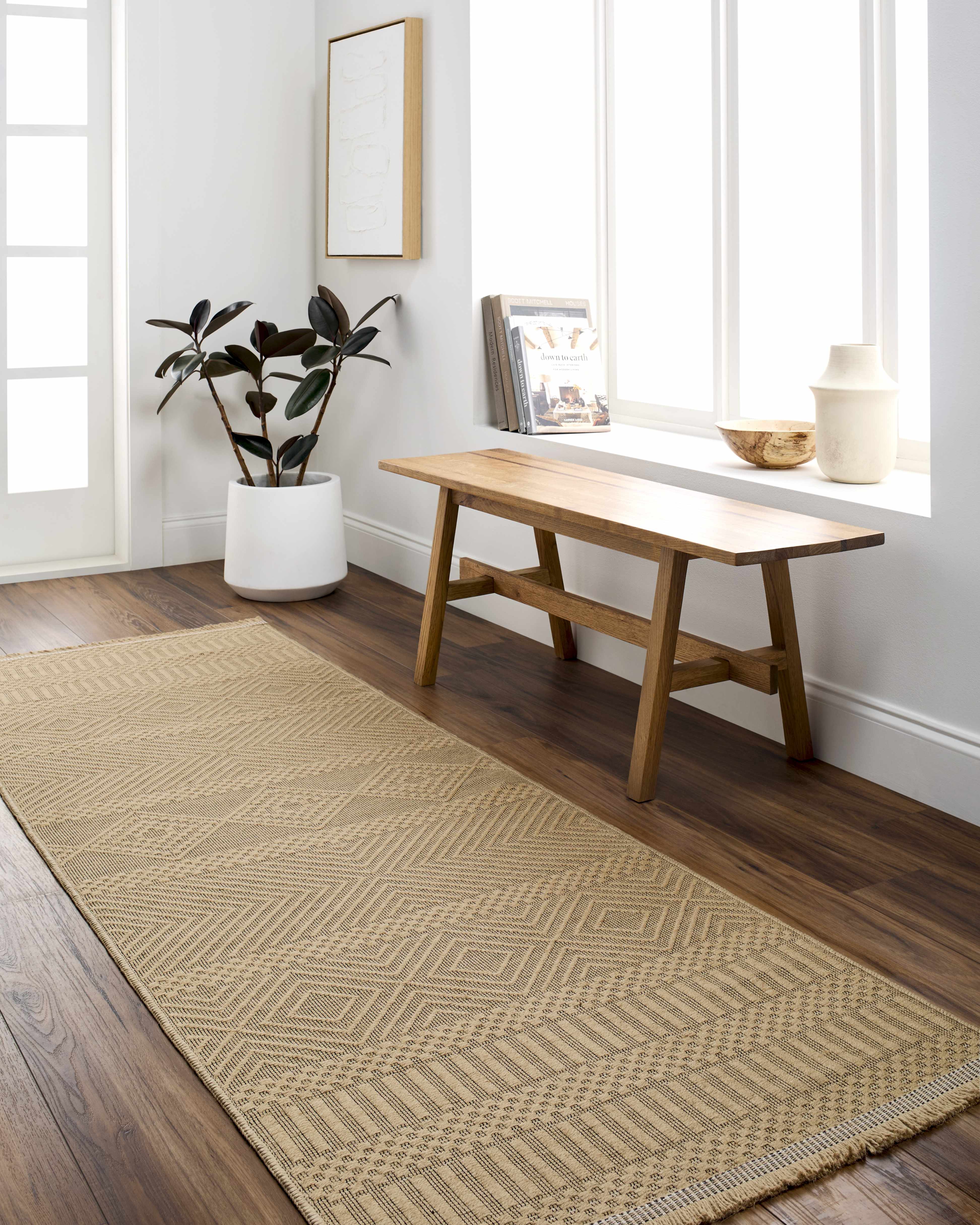 Tirza Washable Jute Area Rug