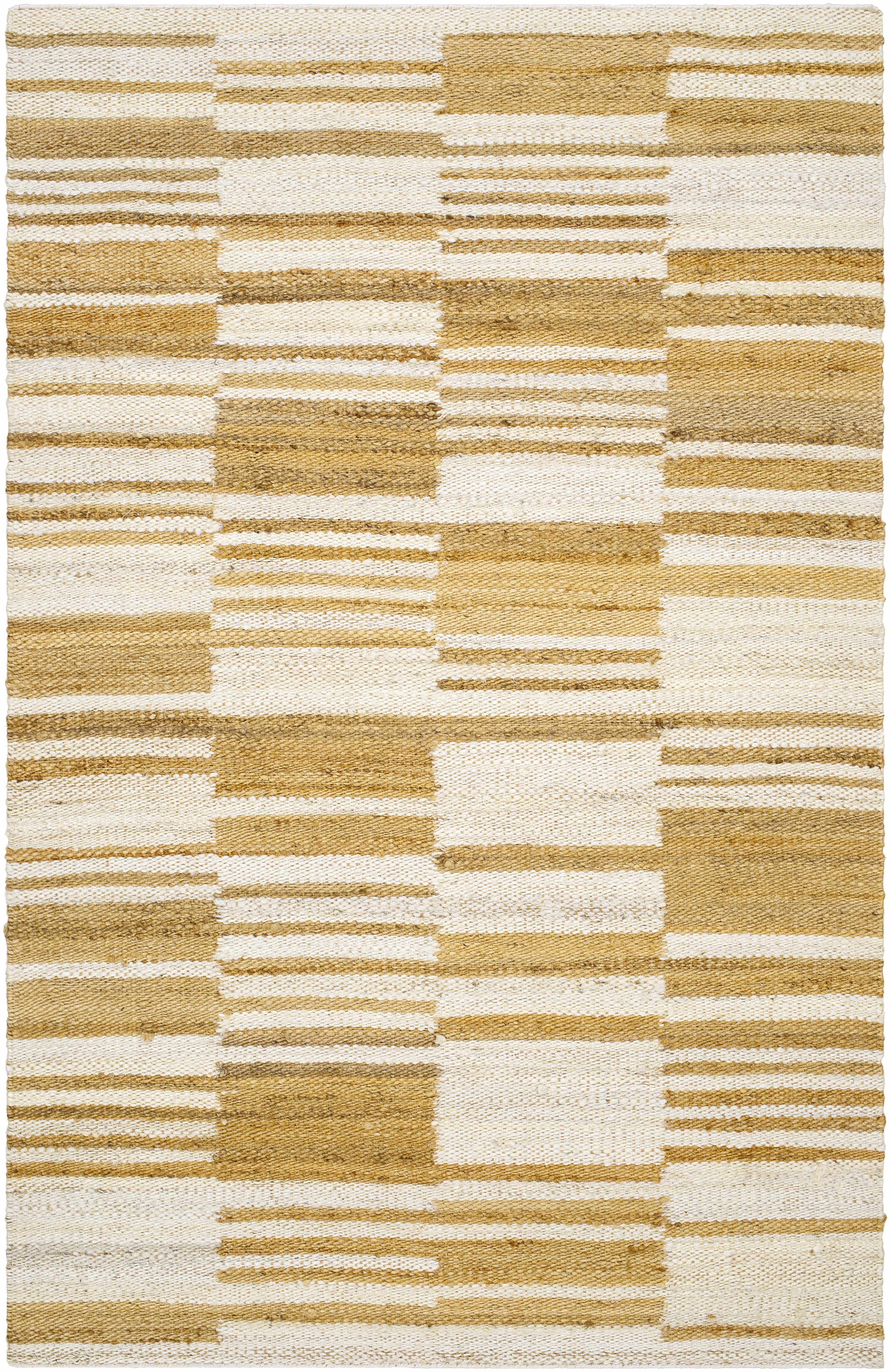 Thyra Broken-Striped Jute Rug