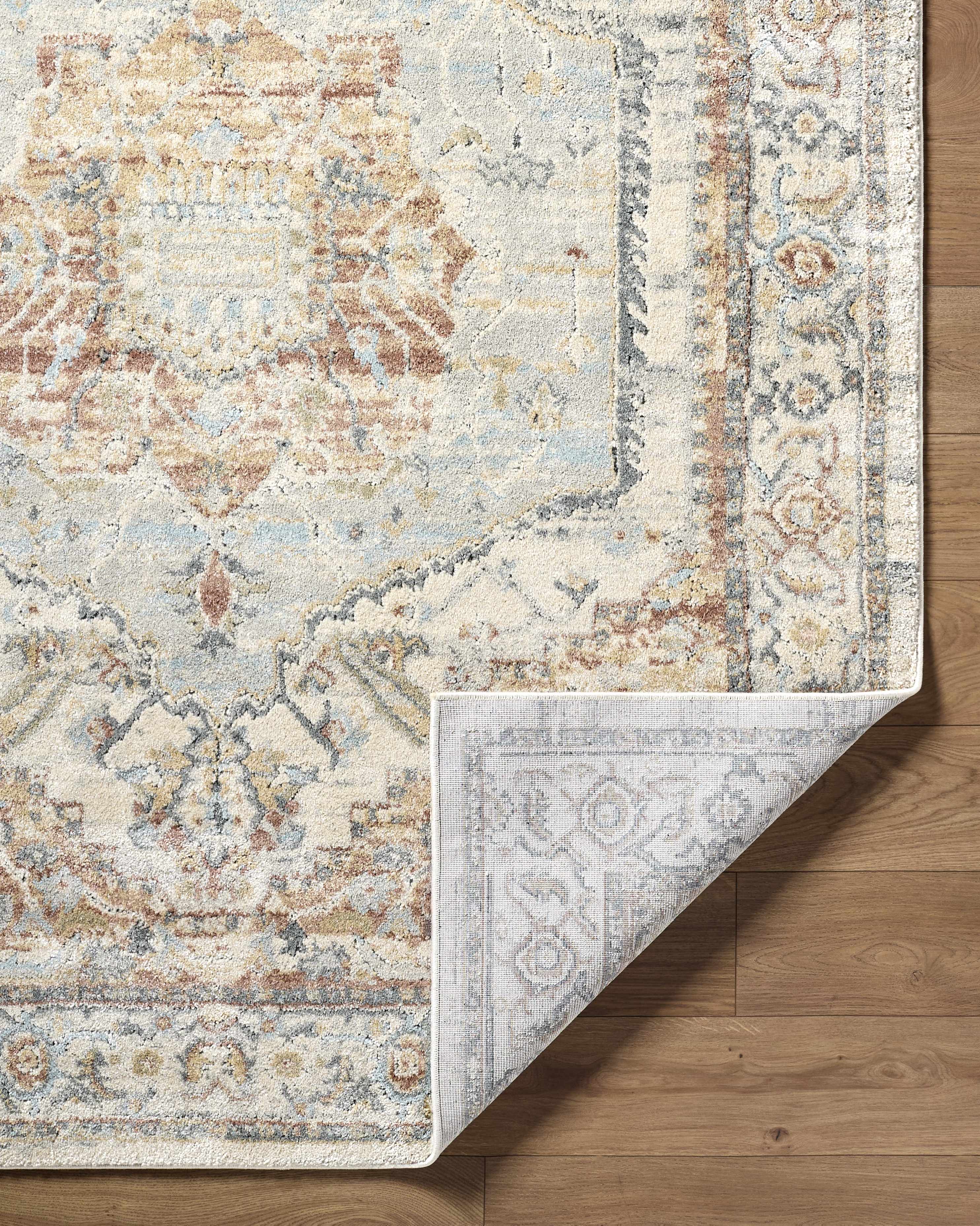 Vaeda Blue & Beige Thick Luxe Rug
