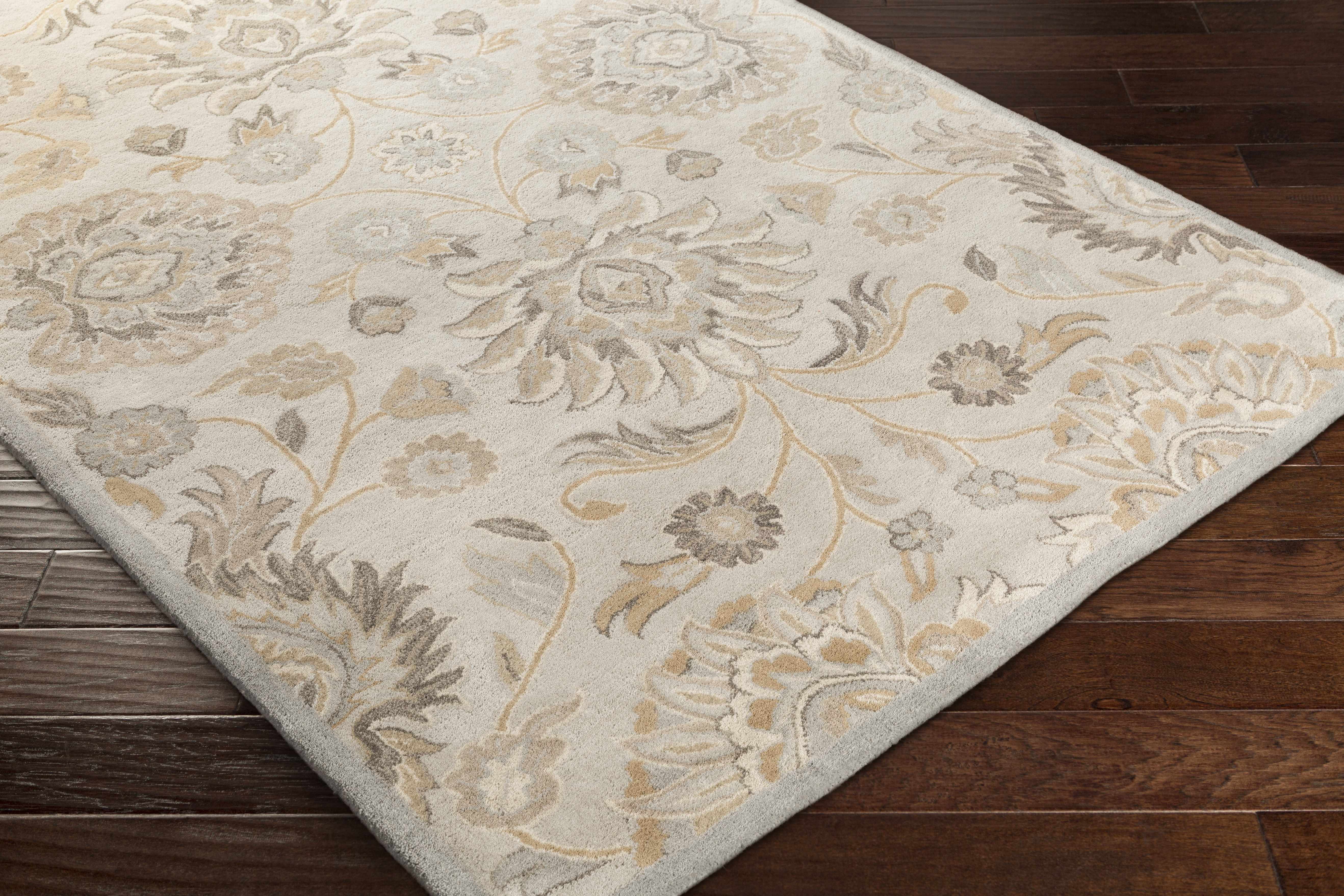 Conesus 1192 Hand Tufted Ivory&Taupe Wool Rug