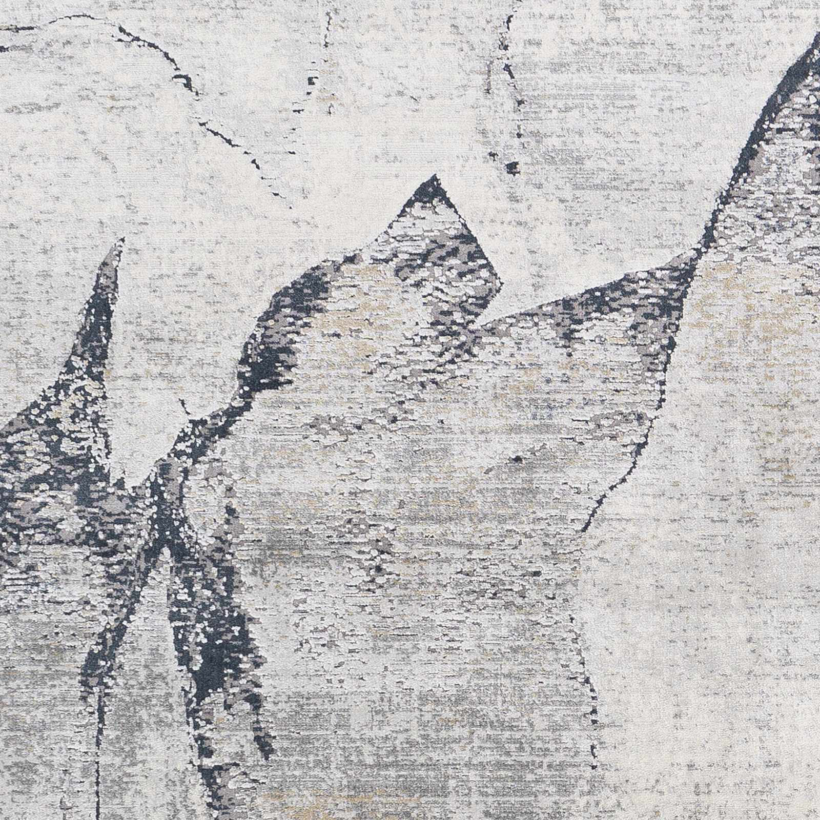 Gasquet Gray Marble Textured Luxe Rug