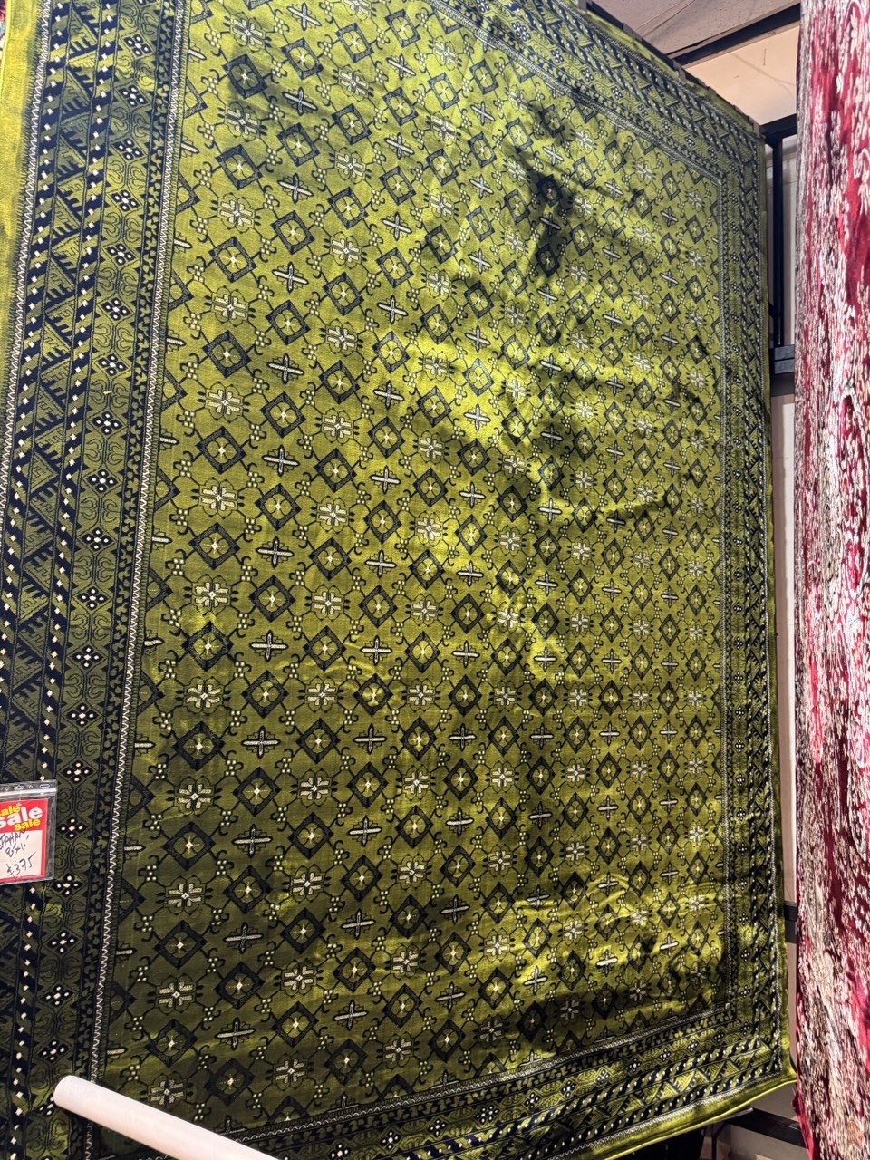 Irani Rugg Isfahan Green Geometric Afghan Persian Area Rug | 5x7, 8x10, 9x12 – LA ...