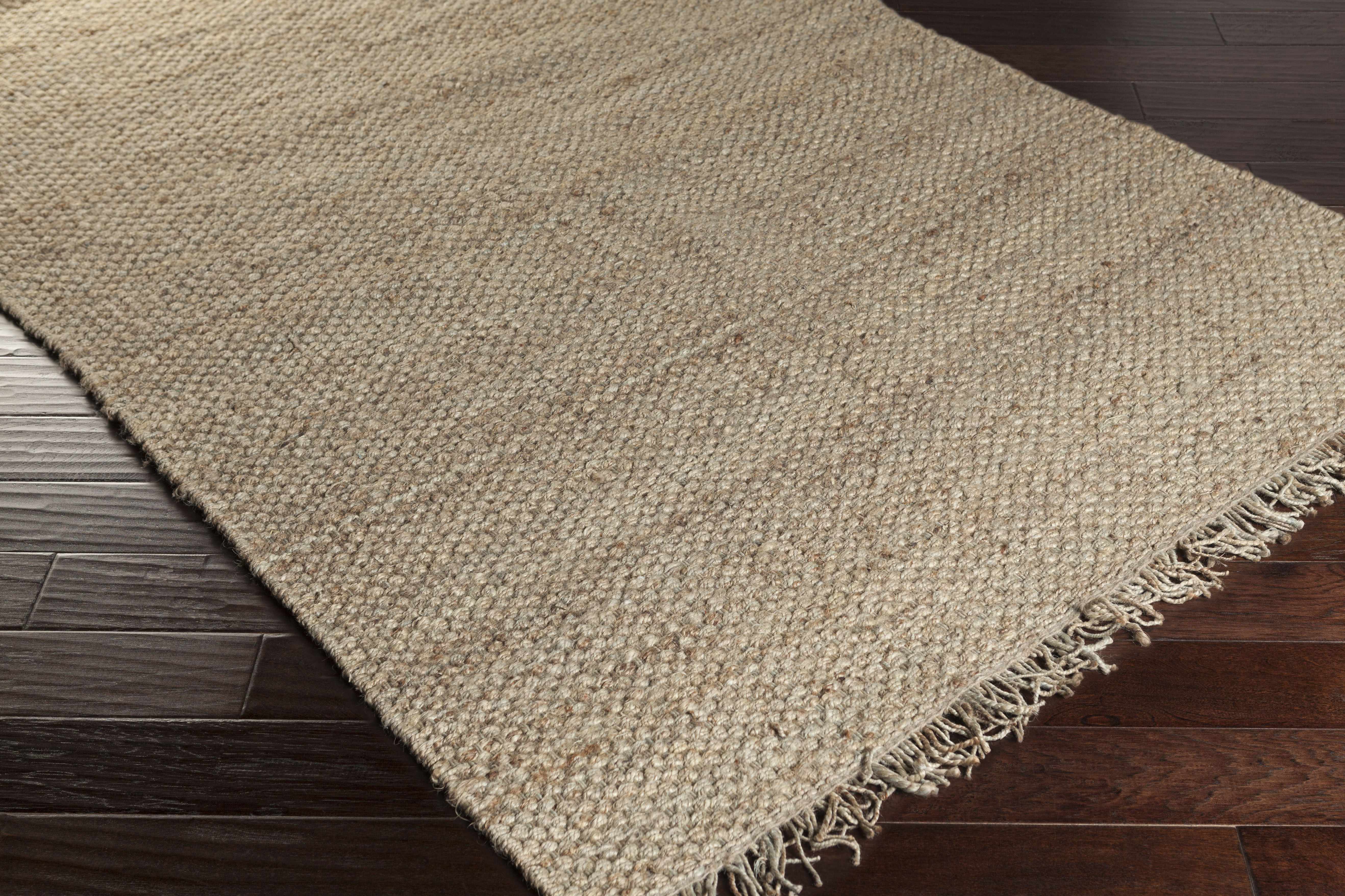Hovland Hand-Woven Natural Jute Area Rug – Beige