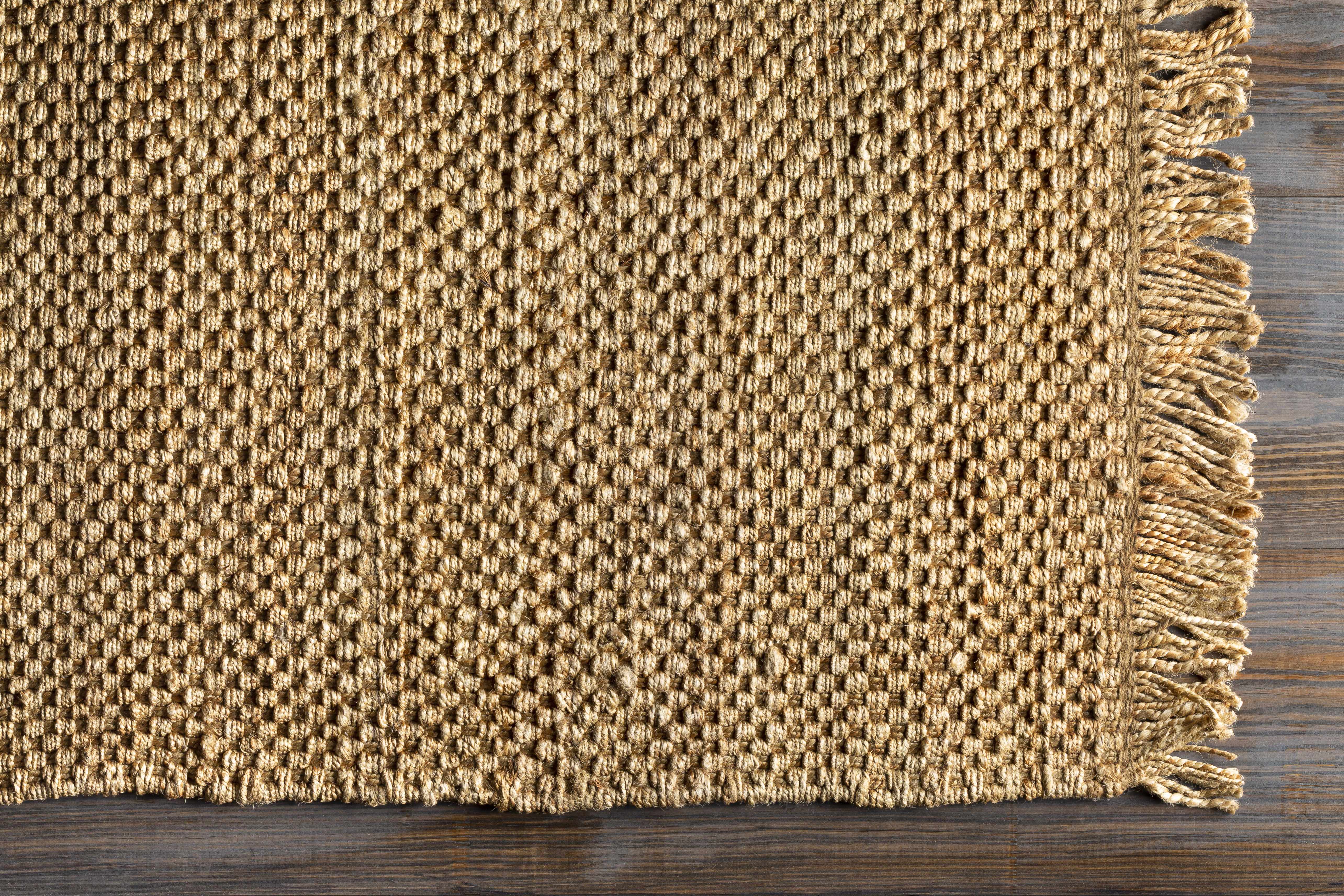 Hovland Hand-Woven Natural Jute Area Rug – Beige