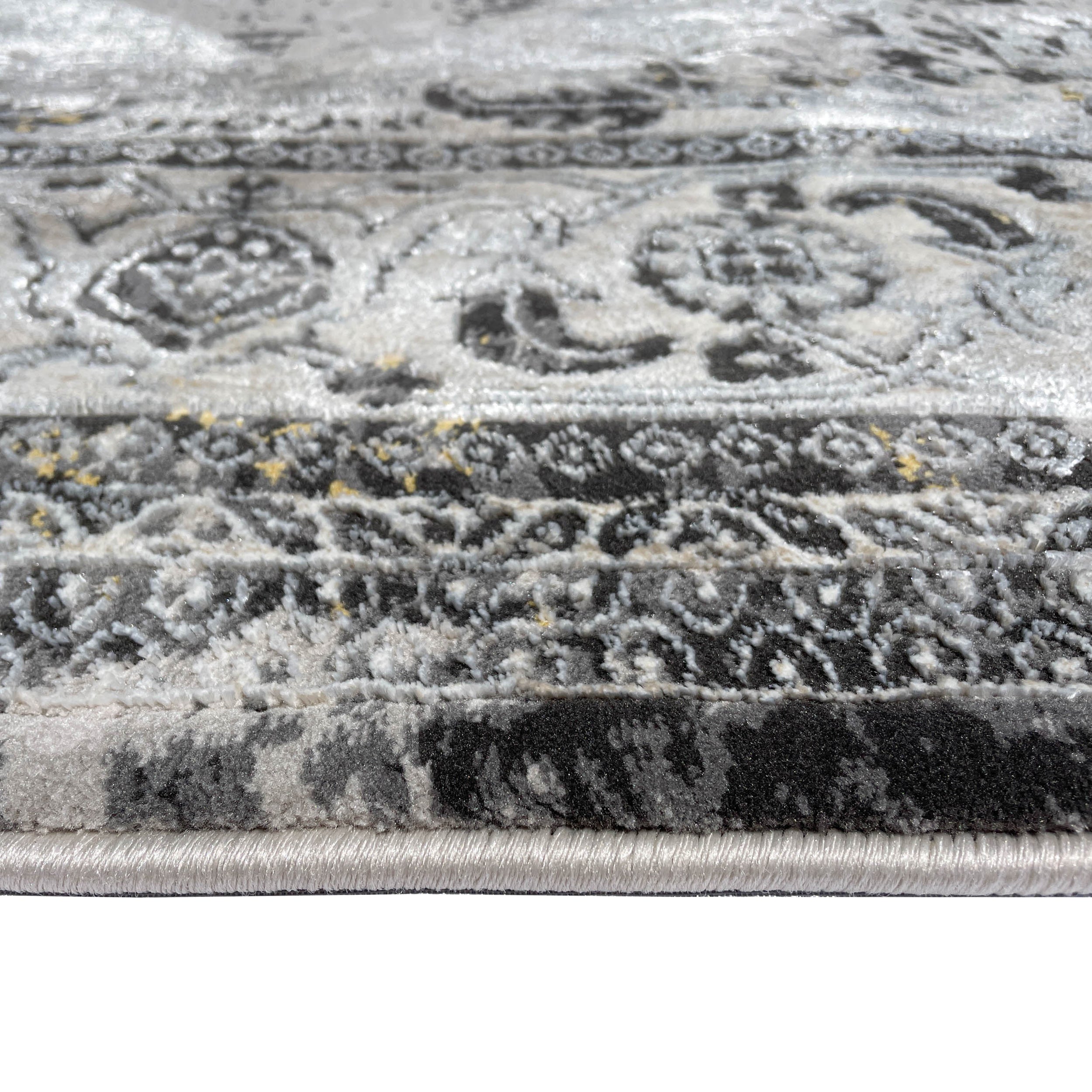 Venus Abstract Area Rug Gray