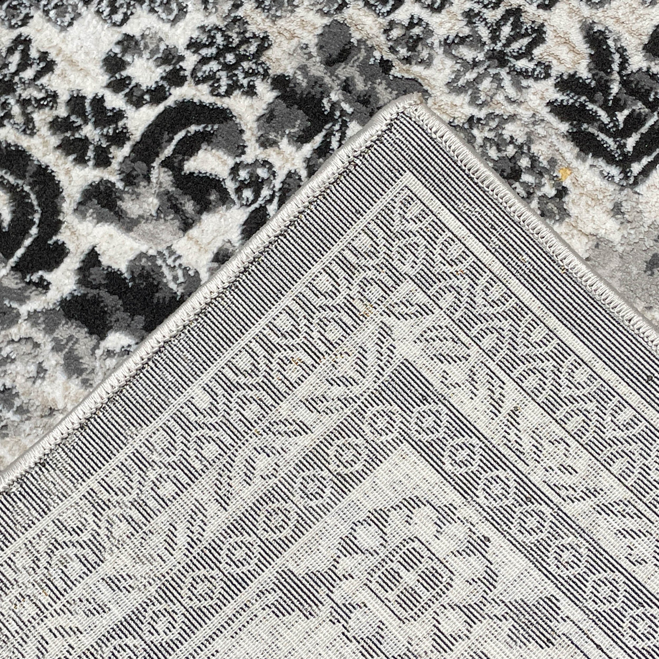 Venus Abstract Area Rug Gray