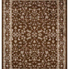 Isfahan Floral Vine Brown Persian Area Rug