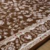 Isfahan Floral Vine Brown Persian Area Rug