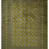 Isfahan Circular Medallion Green Traditional Afghan Area Rug