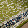 Isfahan Floral Vine Green Persian Area Rug
