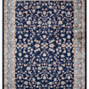 Isfahan Floral Vine Navy Blue Persian Area Rug