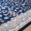 Isfahan Floral Vine Navy Blue Persian Area Rug