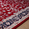 Isfahan Floral Vine Red Persian Area Rug