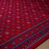 Isfahan Geometric Lattice Red Traditional Irani Area Rug
