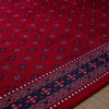 Isfahan Tribal Diamond Red Traditional Afghan Area Rug