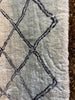 LA Rug Linens 6x9 Feet Modern Trellis Design Black White