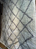 LA Rug Linens 6x9 Feet Modern Trellis Design Black White