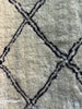 LA Rug Linens 6x9 Feet Modern Trellis Design Black White