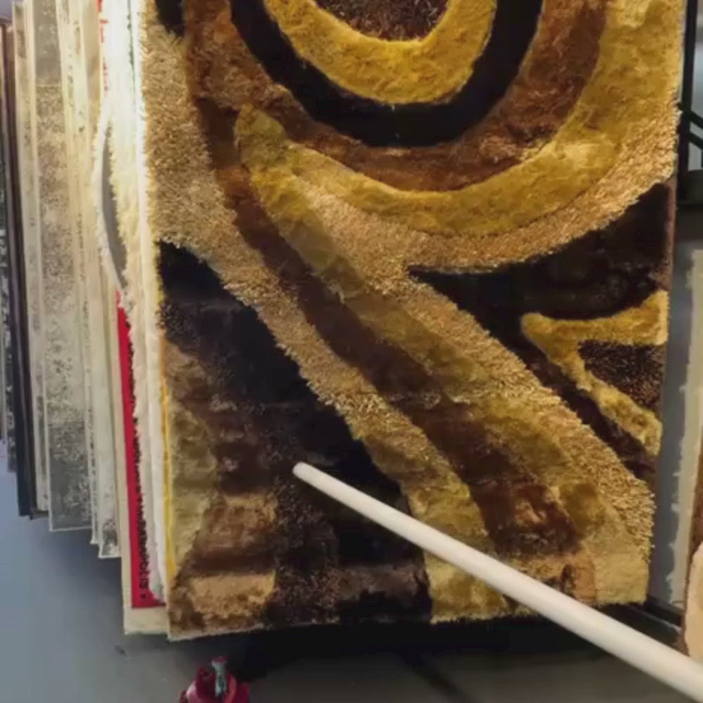 Signature Designers Brown Shag Area Rug