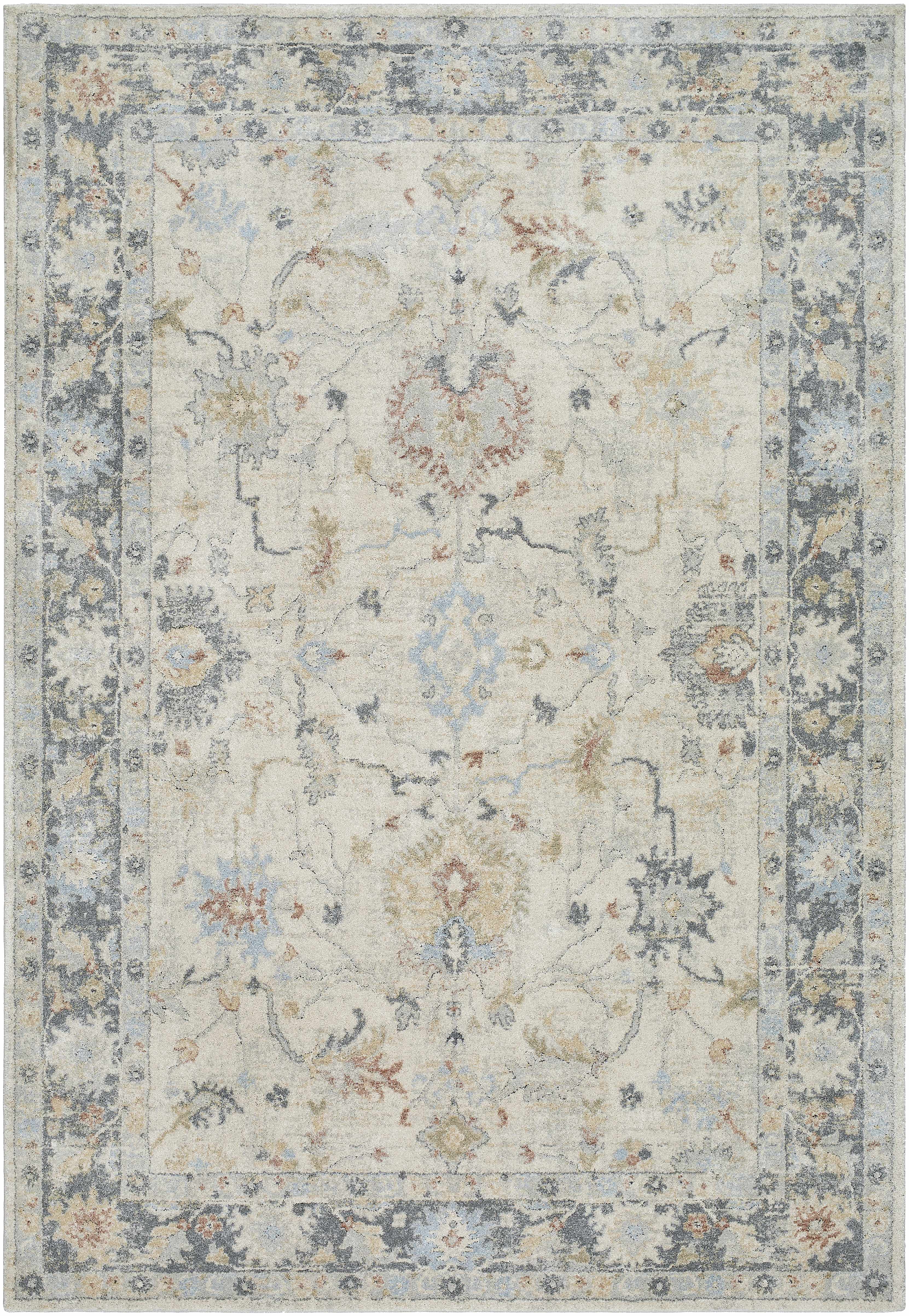 Ahmaud Beige & Light Gray Thick Luxe Area Rug