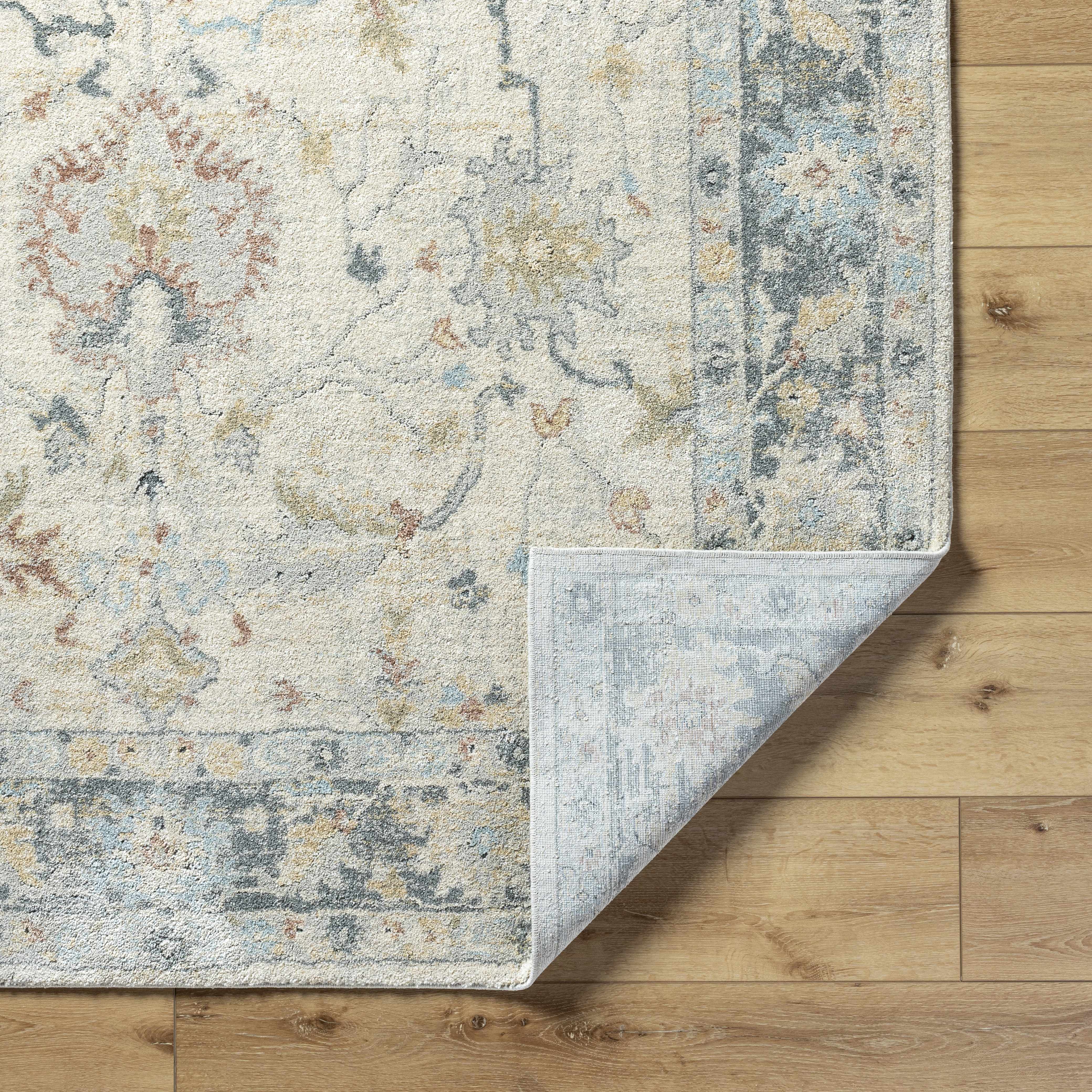 Ahmaud Beige & Light Gray Thick Luxe Area Rug