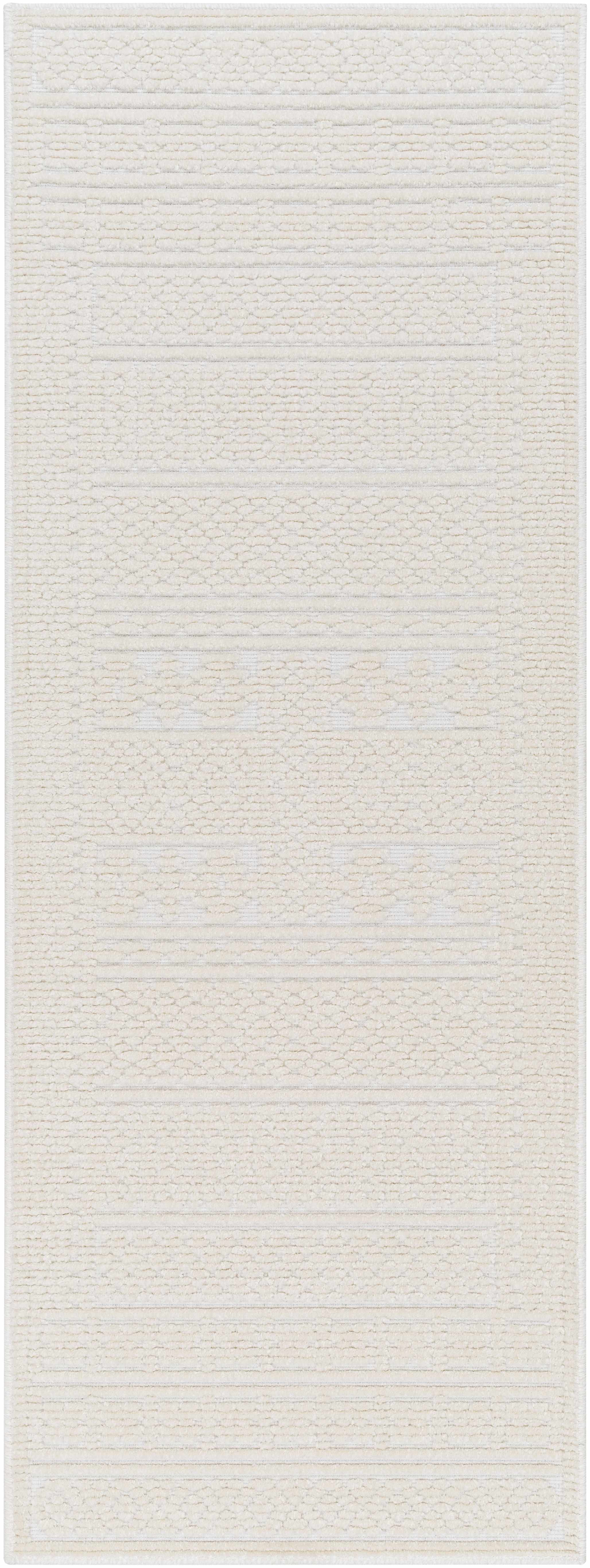 Bahar Cream Washable Area Rug