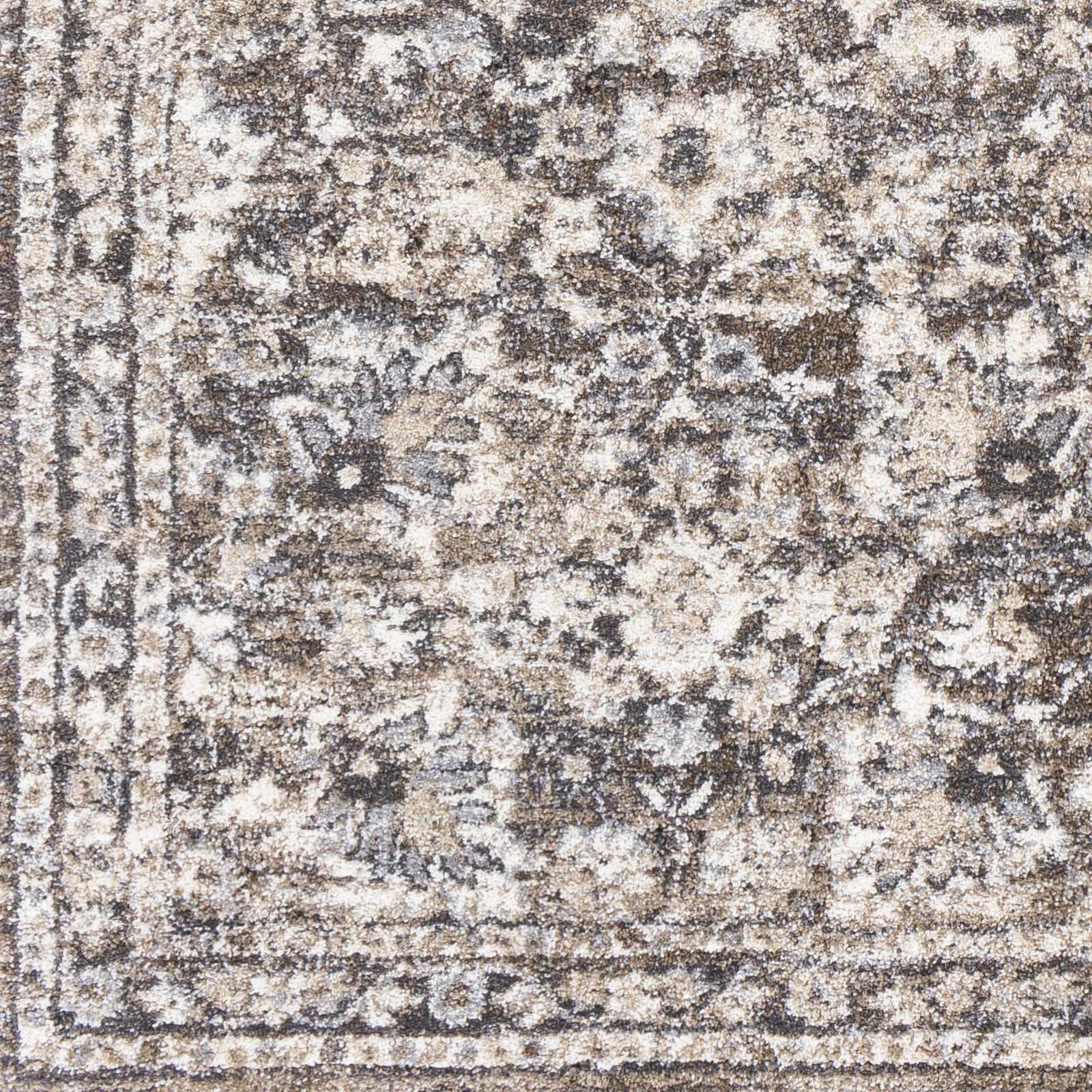 Talihina Brown Luxe Damask Rug
