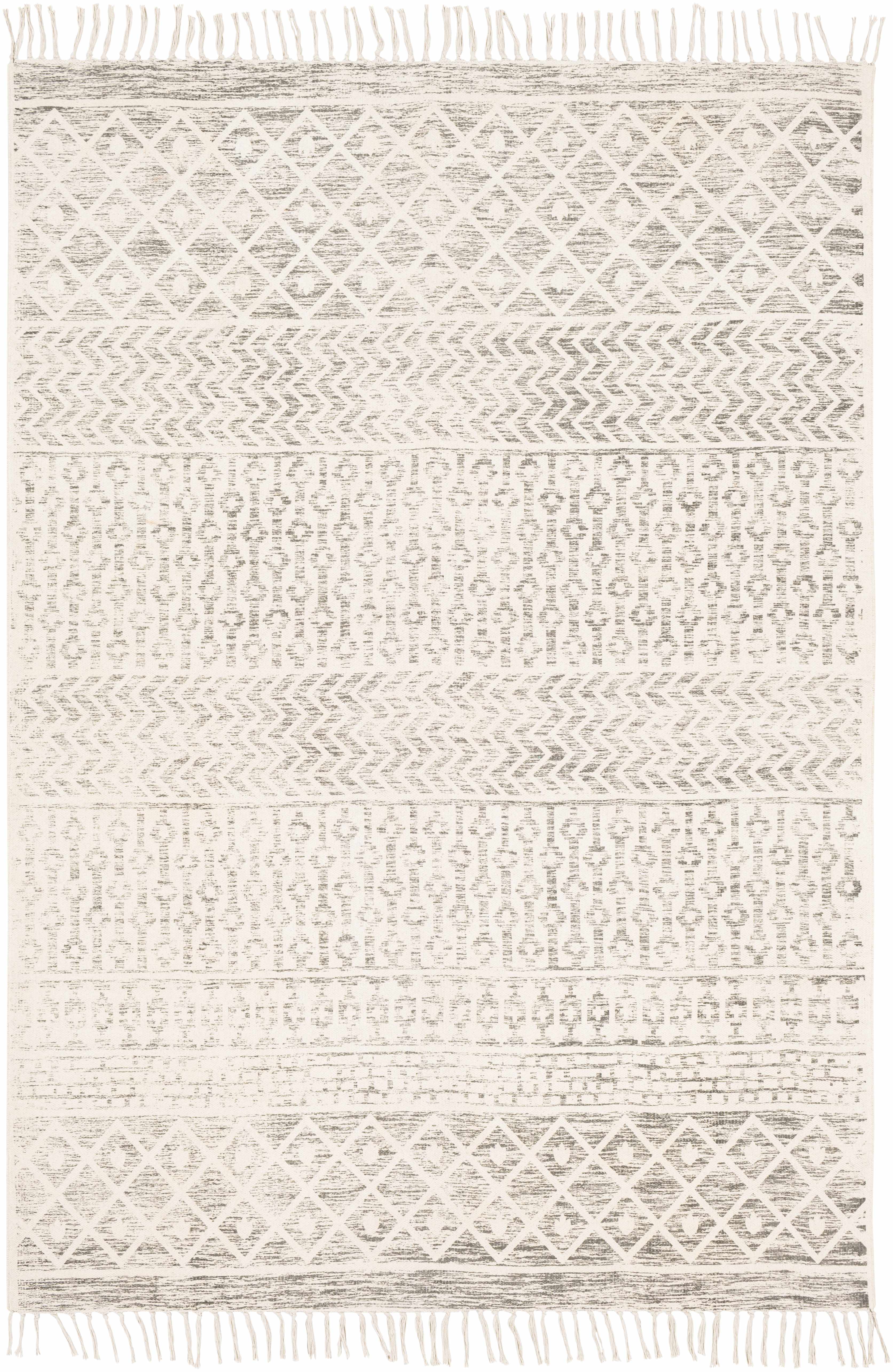 Valyermo Beige Hand Woven Cotton Rug