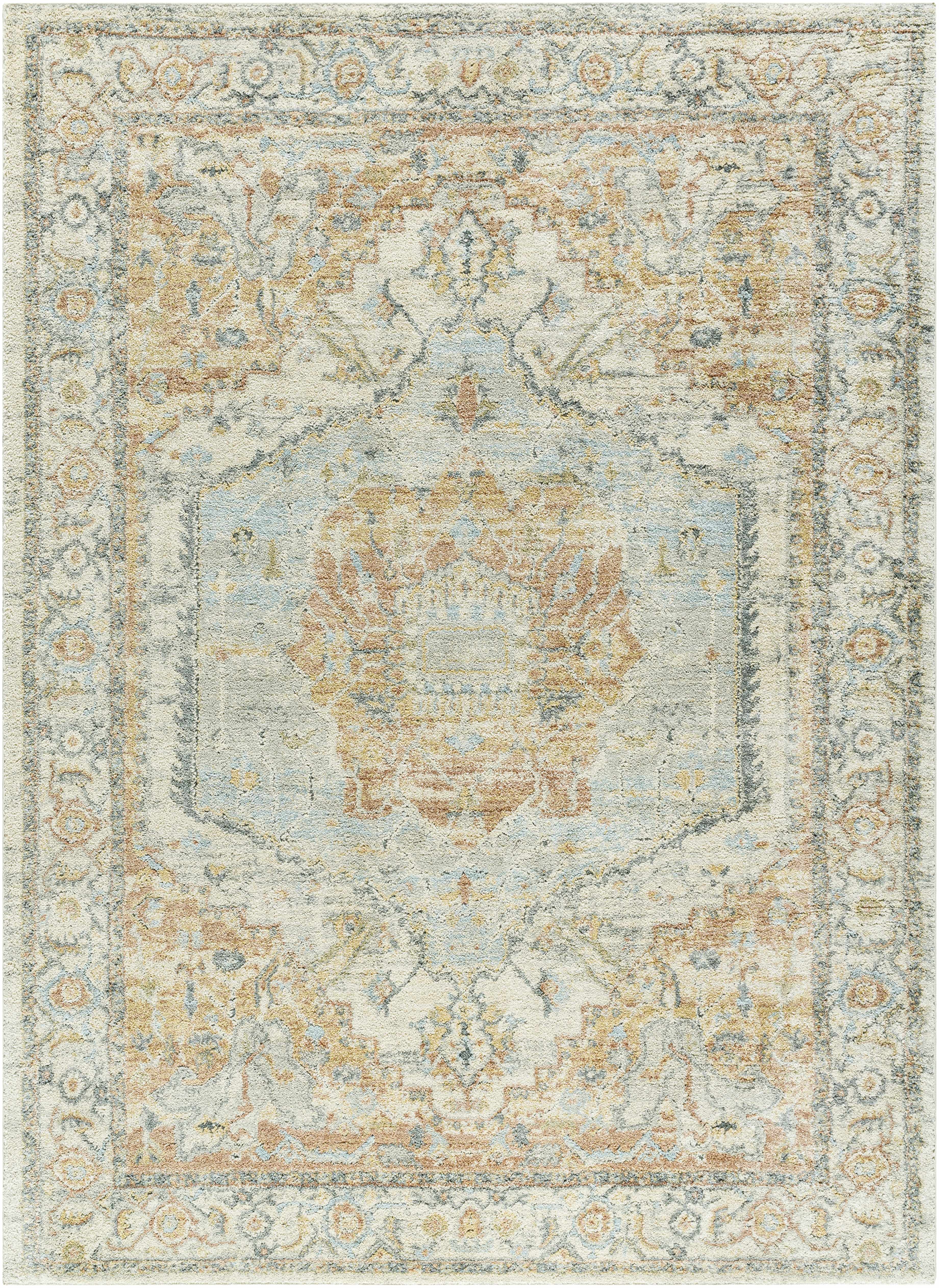 Vaeda Blue & Beige Thick Luxe Rug