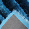 3D 259 Abstract Shaggy Modern Contemporary Area Rug Blue Laruglinens