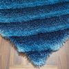 3D 274 Abstract Shaggy Modern Contemporary Area Rug Blue Laruglinens